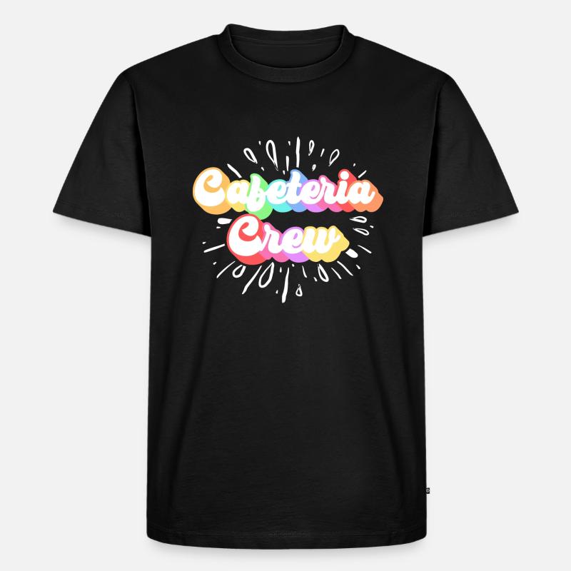 Cafeteria-Besatzung - Männer Premium Bio T-Shirt - Schwarz