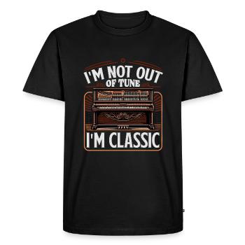 Musicien professeur de piano orchestre piano tenue - T-shirt Premium bio Homme - noir - Devant - Nico (187cm)