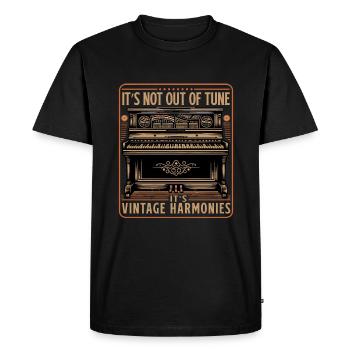 Tenue pour pianistes et pianistes avec - T-shirt Premium bio Homme - noir - Devant - Nico (187cm)