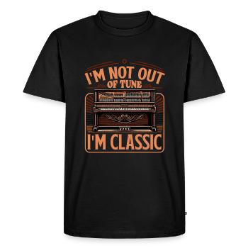 Tenue pour les professeurs de piano, les musiciens de piano et - T-shirt Premium bio Homme - noir - Devant - Nico (187cm)