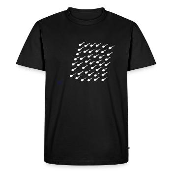 Pregnancy - Men's Premium Organic T-Shirt - black - Front - Nico (187cm)