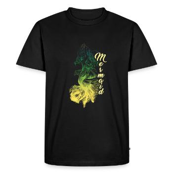 Sirène sirène sirène conte de fées - T-shirt Premium bio Homme - noir - Devant - Nico (187cm)