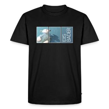 baigneur de glace baigneur d’hiver froid nageur d’hiver ours polaire - T-shirt Premium bio Homme - noir - Devant - Nico (187cm)