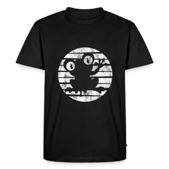 Frog Frogs Gift for Kids Funny Funny - Men's Premium Organic T-Shirt - black - Front - Nico (187cm)