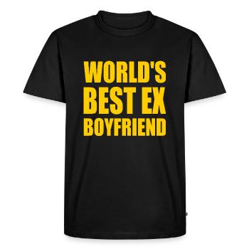 worlds best ex boyfriend - T-shirt Premium bio Homme - noir - Devant - Nico (187cm)