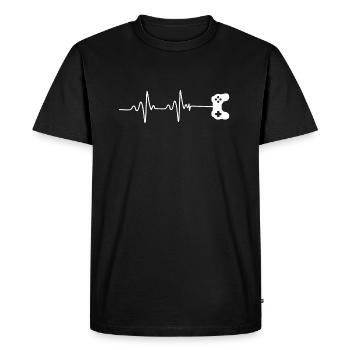 Contrôleur Console Jeux Gamble Gift PC Nerd - T-shirt Premium bio Homme - noir - Devant - Nico (187cm)
