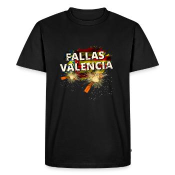 Fallas Valencia Trueno Drapeau - T-shirt Premium bio Homme - noir - Devant - Nico (187cm)