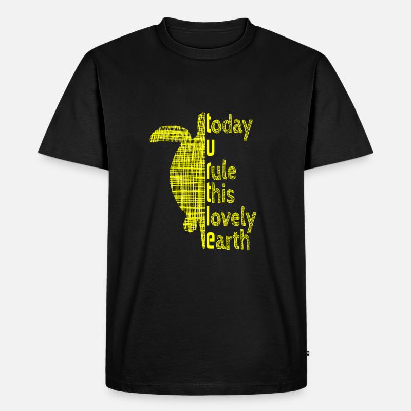 TURTLE - Männer Premium Bio T-Shirt - Schwarz