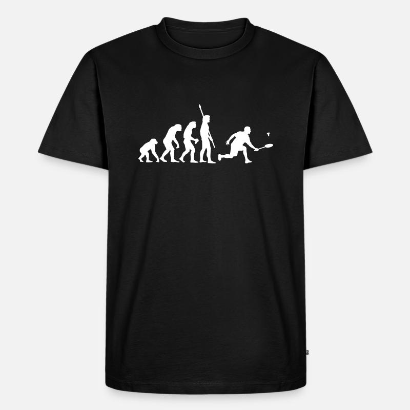 evolution_badminton_022011_c_1c - Männer Premium Bio T-Shirt - Schwarz