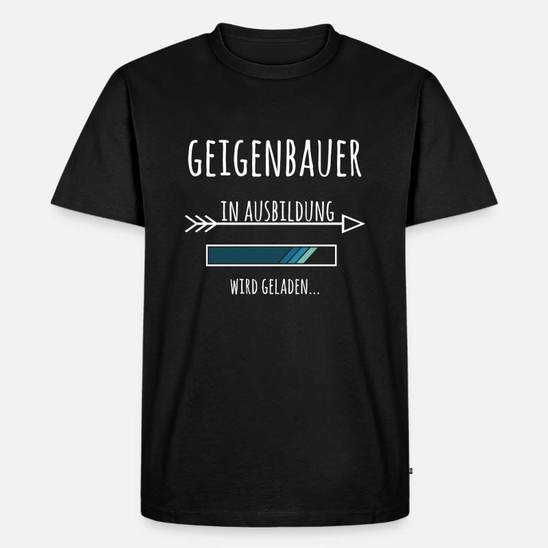 Geigenbauer Ausbildung Beruf Geschenk - Männer Premium Bio T-Shirt - Schwarz