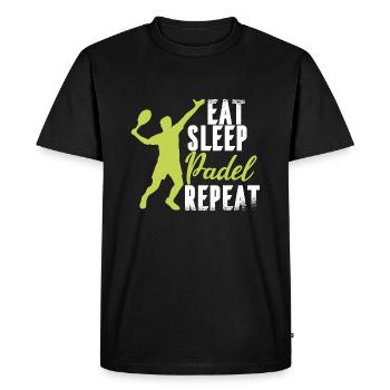 Padel Padel Player Padeltennis Paddle Spain - Men's Premium Organic T-Shirt - black - Front - Nico (187cm)