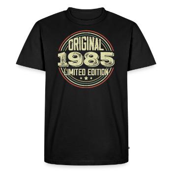 1985 Birthday Parties, a legendary vintage - Men's Premium Organic T-Shirt - black - Front - Nico (187cm)