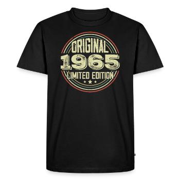 1965 Birthday Parties, a legendary vintage - Men's Premium Organic T-Shirt - black - Front - Nico (187cm)