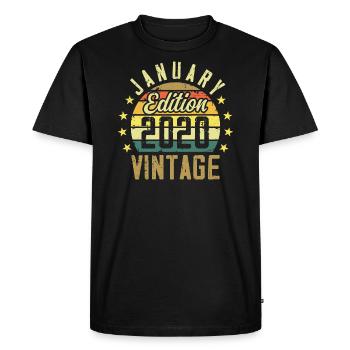 Légendes Sont Nés En Janvier 2020 - Janvier 2020 - T-shirt Premium bio Homme - noir - Devant - Nico (187cm)