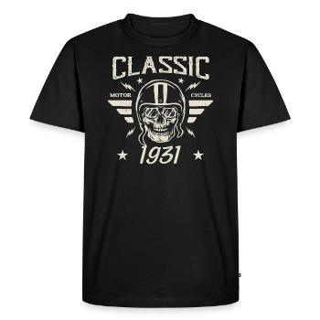 Cadeau D’anniversaire Classique Vintage Né en 1931 - T-shirt Premium bio Homme - noir - Devant - Nico (187cm)