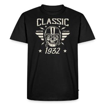 Cadeau D’anniversaire Classique Vintage Né en 1932 - T-shirt Premium bio Homme - noir - Devant - Nico (187cm)