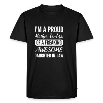 Fière belle-mère dévouée Mère Poison - T-shirt Premium bio Homme - noir - Devant - Nico (187cm)