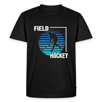 Hockey Club de hockey Joueur de hockey - T-shirt Premium bio Homme - noir - Devant - Nico (187cm)