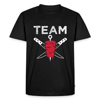 team kebab équipe kébab restaurant turc - T-shirt Premium bio Homme - noir - Devant - Nico (187cm)