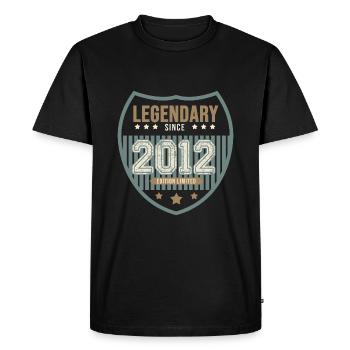 anniversary 2012 legendary 10 years - Men's Premium Organic T-Shirt - black - Front - Nico (187cm)