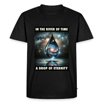 Instant éternel - T-shirt Premium bio Homme - noir - Devant - Nico (187cm)