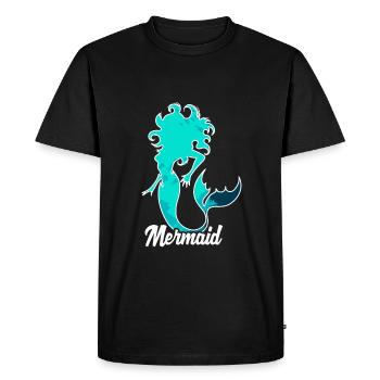 Sirène sirène sirène conte de fées - T-shirt Premium bio Homme - noir - Devant - Nico (187cm)