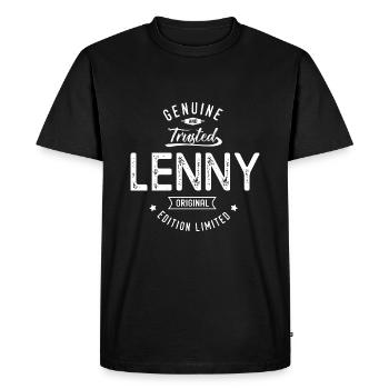 Lenny gift custom t-shirt lenny name - Men's Premium Organic T-Shirt - black - Front - Nico (187cm)