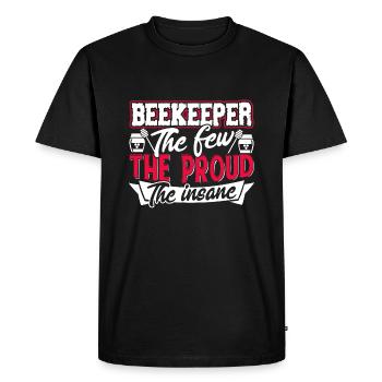 Beekeeper Proud Beekeeper - Men's Premium Organic T-Shirt - black - Front - Nico (187cm)