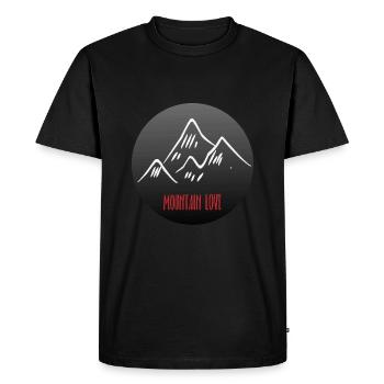 Alpes montagnardes - T-shirt Premium bio Homme - noir - Devant - Nico (187cm)