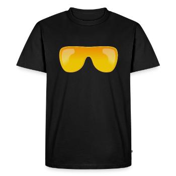 Golden Sunglasses - Men's Premium Organic T-Shirt - black - Front - Nico (187cm)