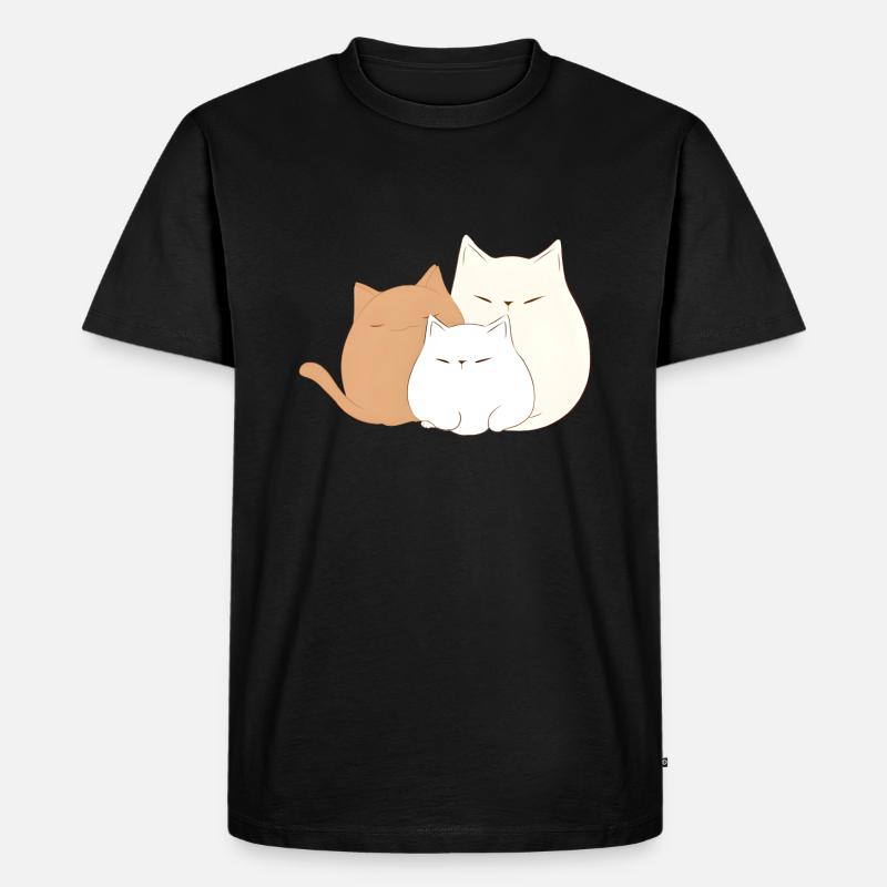 3 Kätzchen - Männer Premium Bio T-Shirt - Schwarz