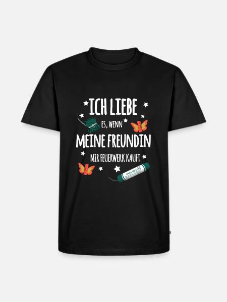 Pyro Partnerschaft - Männer Premium Bio T-Shirt - Schwarz