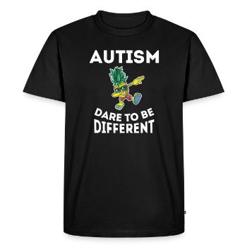 Autisme Asperger Acceptation monde Autisme jour - T-shirt Premium bio Homme - noir - Devant - Nico (187cm)