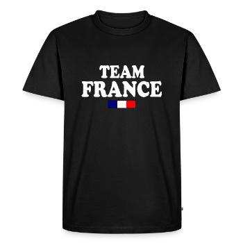 France - T-shirt Premium bio Homme - noir - Devant - Nico (187cm)