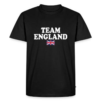 angleterre - T-shirt Premium bio Homme - noir - Devant - Nico (187cm)
