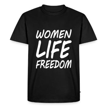 Women life freedom - T-shirt Premium bio Homme - noir - Devant - Nico (187cm)