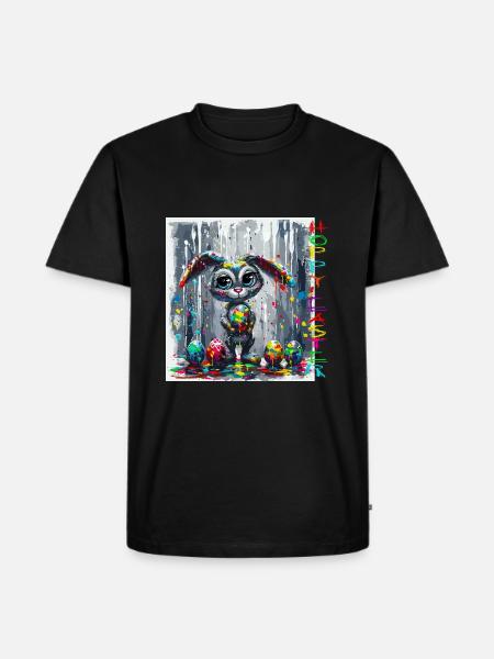 Easter bunny at work - Men's Premium Organic T-Shirt - black