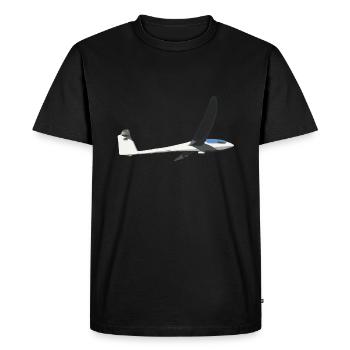 Planeur Pilote Planeur de vol Planeur - T-shirt Premium bio Homme - noir - Devant - Nico (187cm)