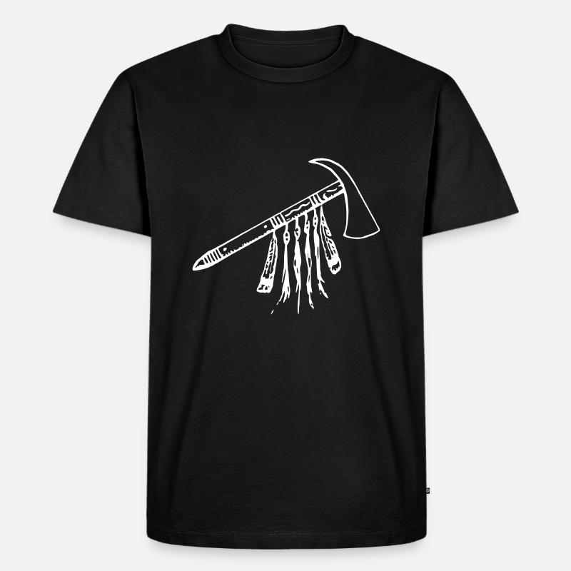 Tomahawk - Männer Premium Bio T-Shirt - Schwarz