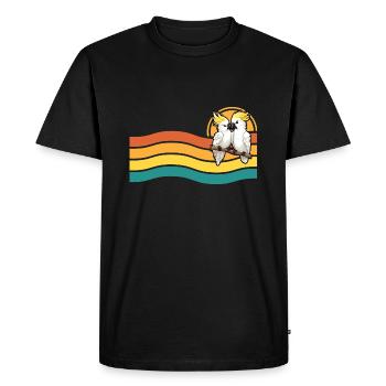Cockatoo couple in Australia - Men's Premium Organic T-Shirt - black - Front - Nico (187cm)