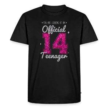 TEENAGER 14 ans 2006 14e cadeau d'anniversaire - T-shirt Premium bio Homme - noir - Devant - Nico (187cm)