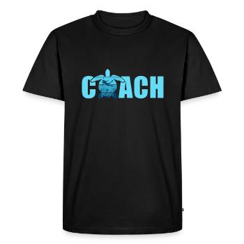 Dive Scuba Diving Coach - Men's Premium Organic T-Shirt - black - Front - Nico (187cm)