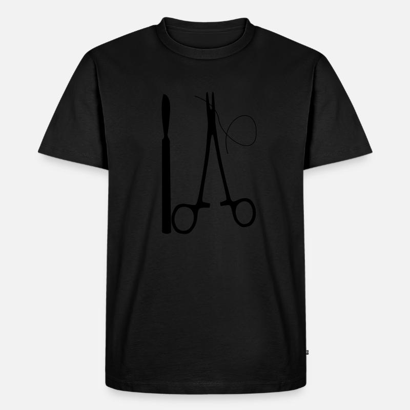 Chirurg - Männer Premium Bio T-Shirt - Schwarz