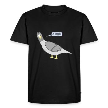 City pigeons GOUROU - T-shirt Premium bio Homme - noir - Devant - Nico (187cm)