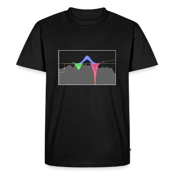 EQ EQUALIZER STUDIO PRODUCTEUR - T-shirt Premium bio Homme - noir - Devant - Nico (187cm)
