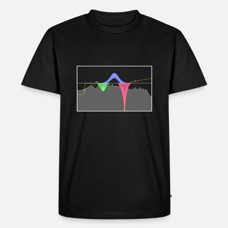 EQ EQUALIZER STUDIO PRODUCER - Männer Premium Bio T-Shirt - Schwarz