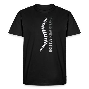 Physiothérapie Physio fitness gym Sport sport - T-shirt Premium bio Homme - noir - Devant - Nico (187cm)