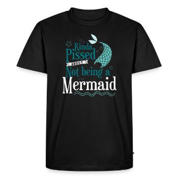 Les sirènes sont un vrai cadeau de sirènes - T-shirt Premium bio Homme - noir - Devant - Nico (187cm)