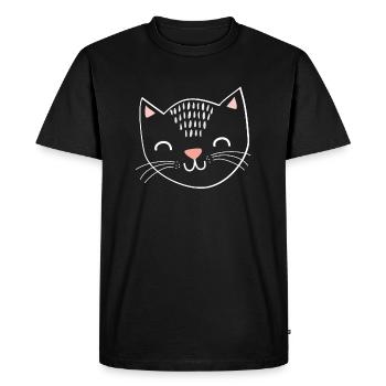 Cat cat gift gift idea animals paws - Men's Premium Organic T-Shirt - black - Front - Nico (187cm)