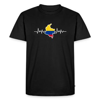 Colombie - T-shirt Premium bio Homme - noir - Devant - Nico (187cm)